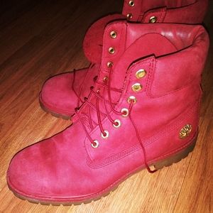 Red Timberland Boots